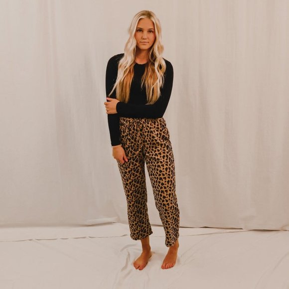 Leopard Sweat Pant - Picture 2 of 4
